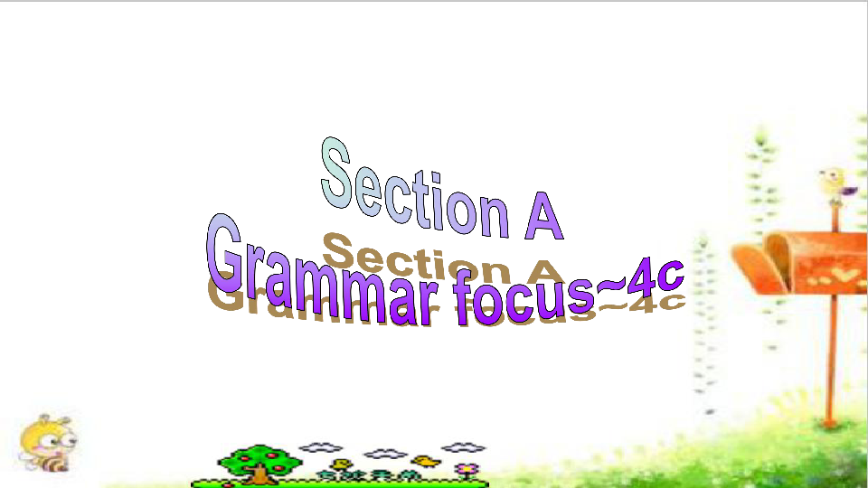 Unit2  I'll  help to clean up the city parksSection A  Grammar focus_4c 课件（21张PPT无素材）