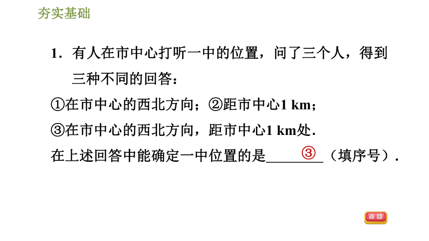 2020-2021学年人教版数学七年级下册习题课件 7.1.1有序数对（共25张ppt）