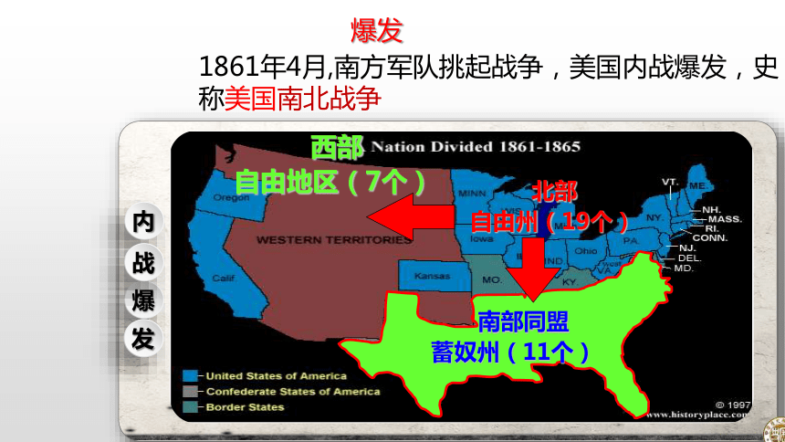 人教部编版历史九年级下册 第3课 美国内战 课件 （共43张PPT）