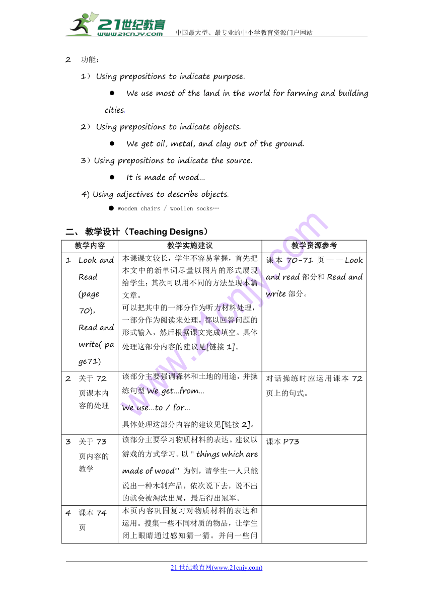 Unit 10 Forests and land 教案