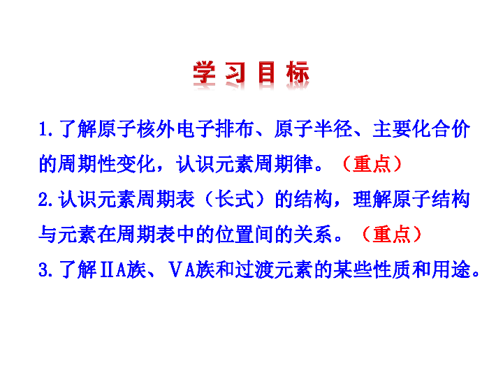 鲁科版高中化学必修二第一章第二节 元素周期律和元素周期表（34张ppt）