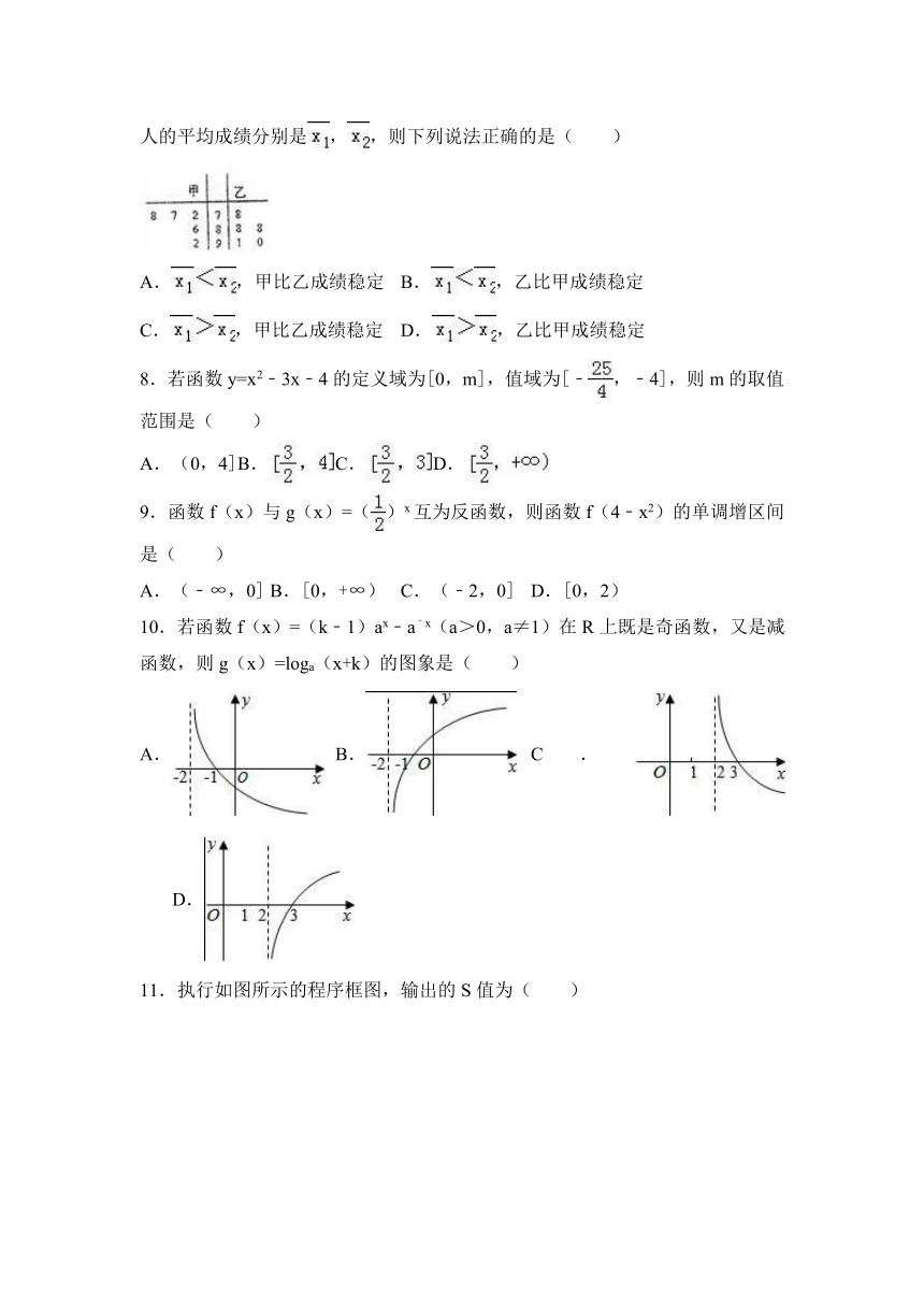 广东省深圳市坪山区2016-2017学年高一（上）期末数学试卷（解析版）