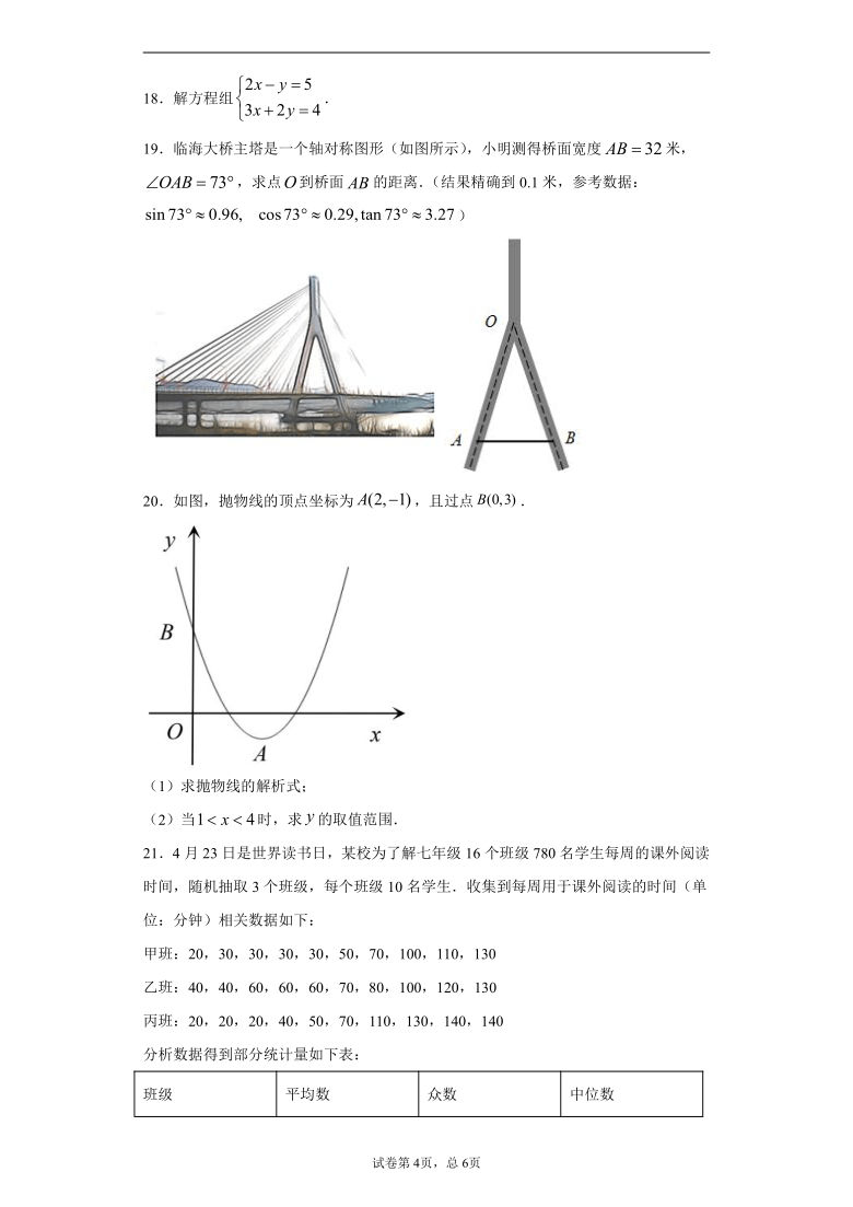 2021年浙江省台州市临海区一模数学试卷（word版 含解析）