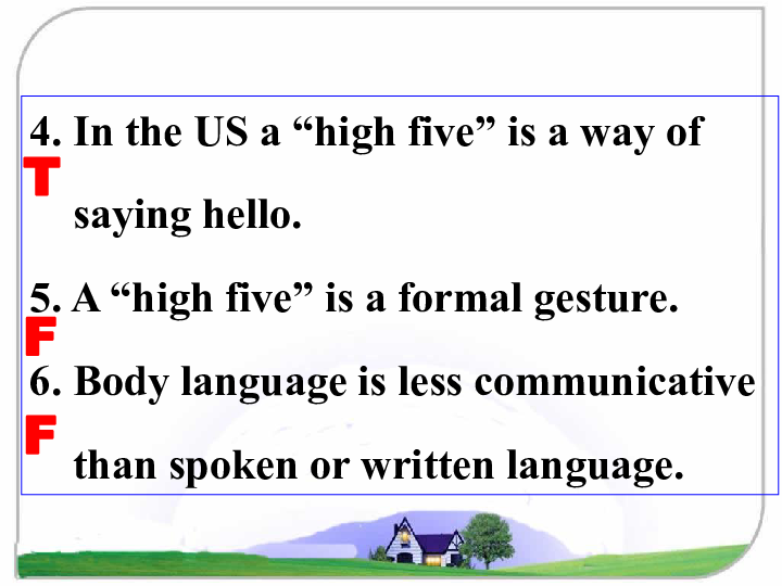 外研版Module 3 Body Language and Non-Verbal Communication Reading课件(共18张PPT)