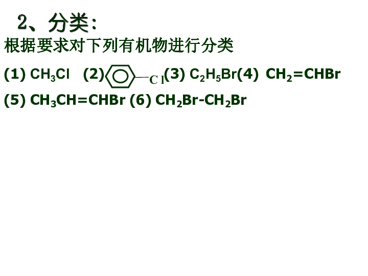 苏教版高二化学选修5专题4第一单元 卤代烃第一课时（共25张PPT）