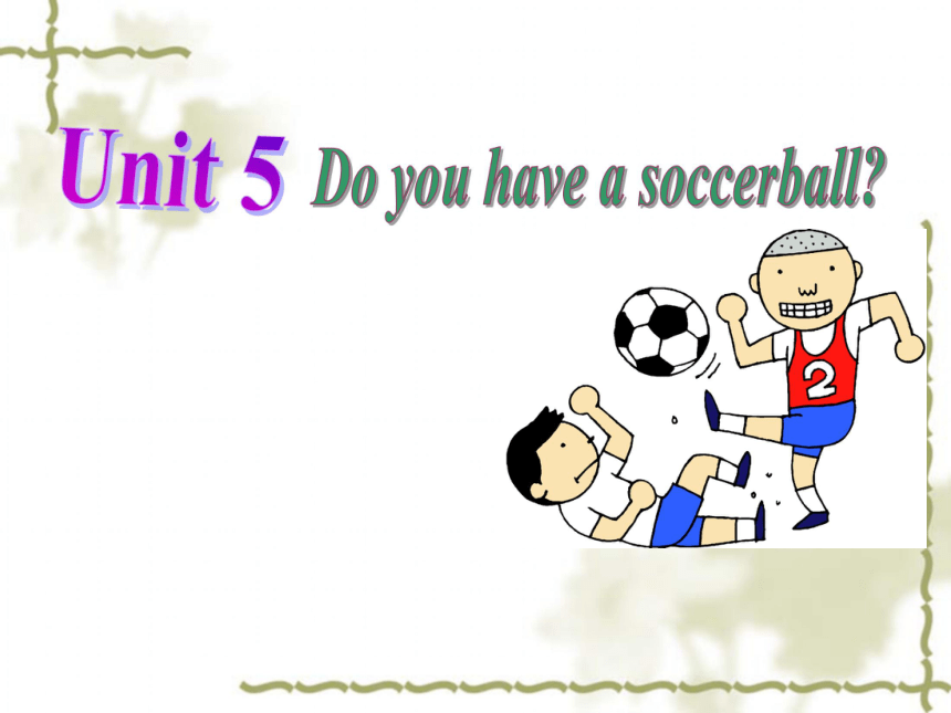 Unit 5 Do you have a soccer ball? Section A 1a-2c课件