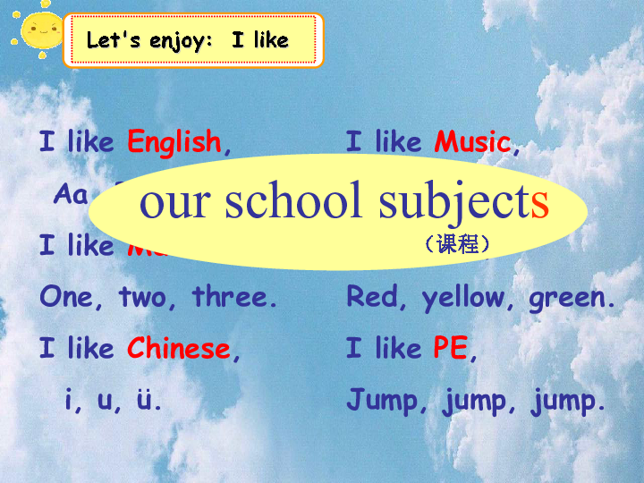 Unit1 Our school subjects 第1课时 Story time 课件 （21张PPT）