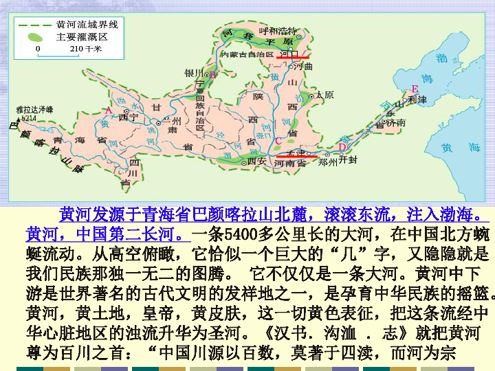 第2課 山川秀美 本課件包括長江與黃河,圖片很豐富,地圖素材也