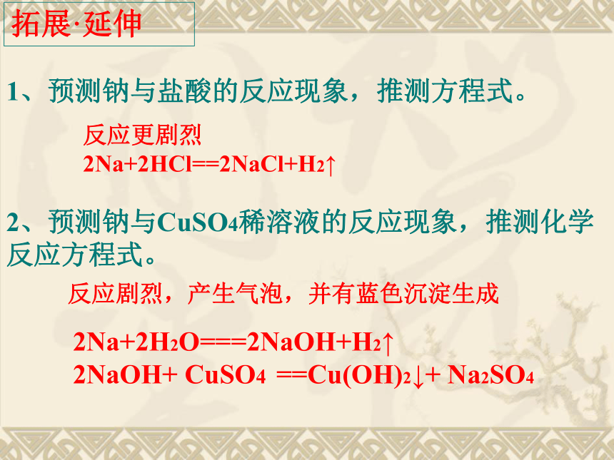 山东省巨野县第一中学高中化学鲁科版必修一课件：1.2 研究物质性质的方法和程序 （共34张PPT）