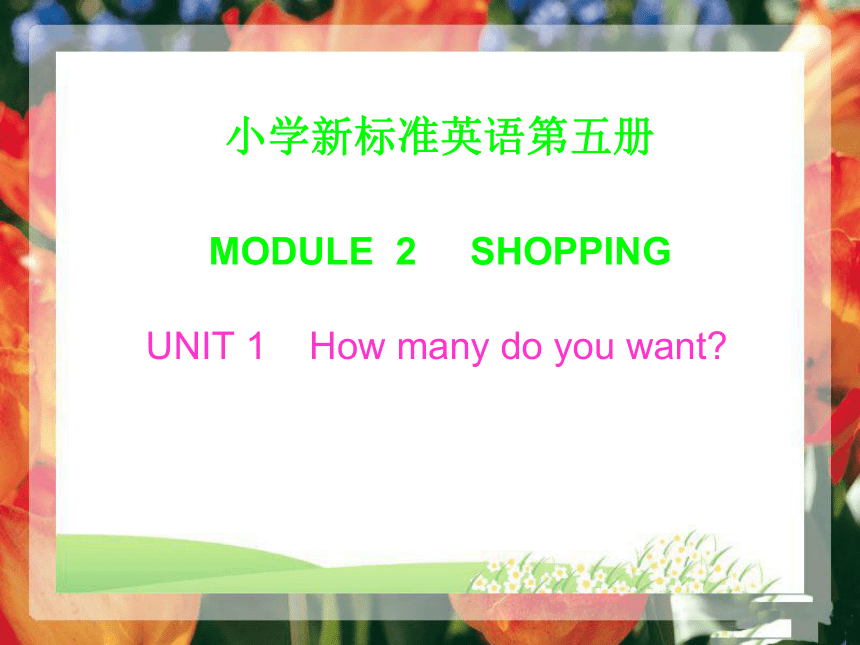 外研版小学英语五年级上册《Module 2 Shopping》（Unit 1）ppt课件