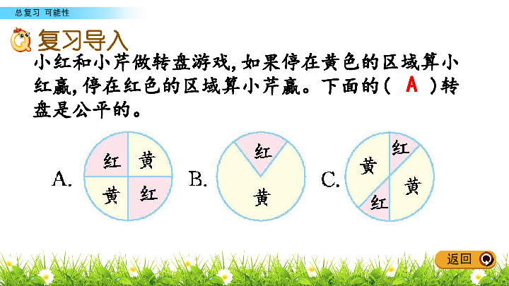 六年级下册数学课件-总复习 3.3 可能性 北师大版（2014秋）(共16张PPT)