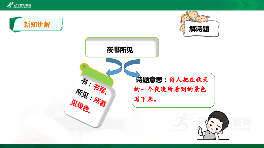 部编三年级上4课《夜书所见》精讲古诗 课件