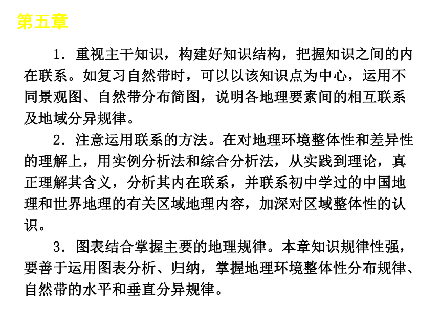 甘肃省白银市第八中学人教版高中地理必修一课件 第5章：自然地理环境的整体性和差异性（共66张PPT）