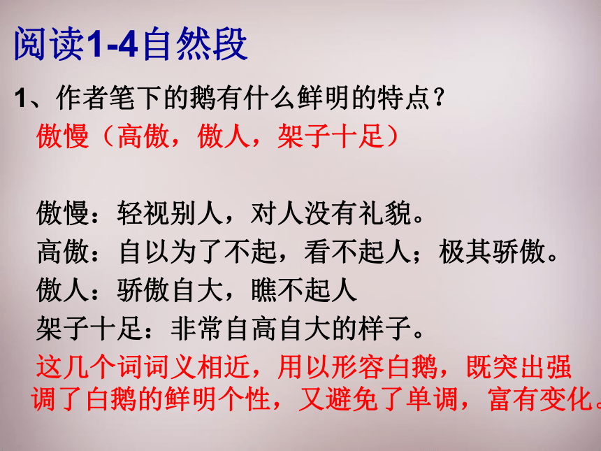 四川省盐亭县城关初级中学七年级语文下册3 白鹅课件1 语文版