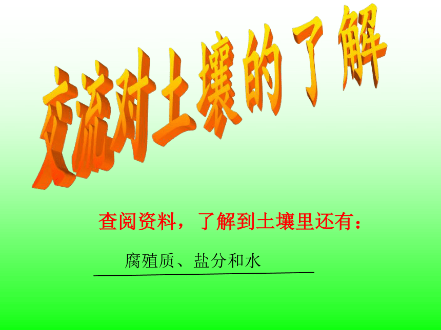 科学四年级下青岛版3.7土壤里有什么课件（23张）