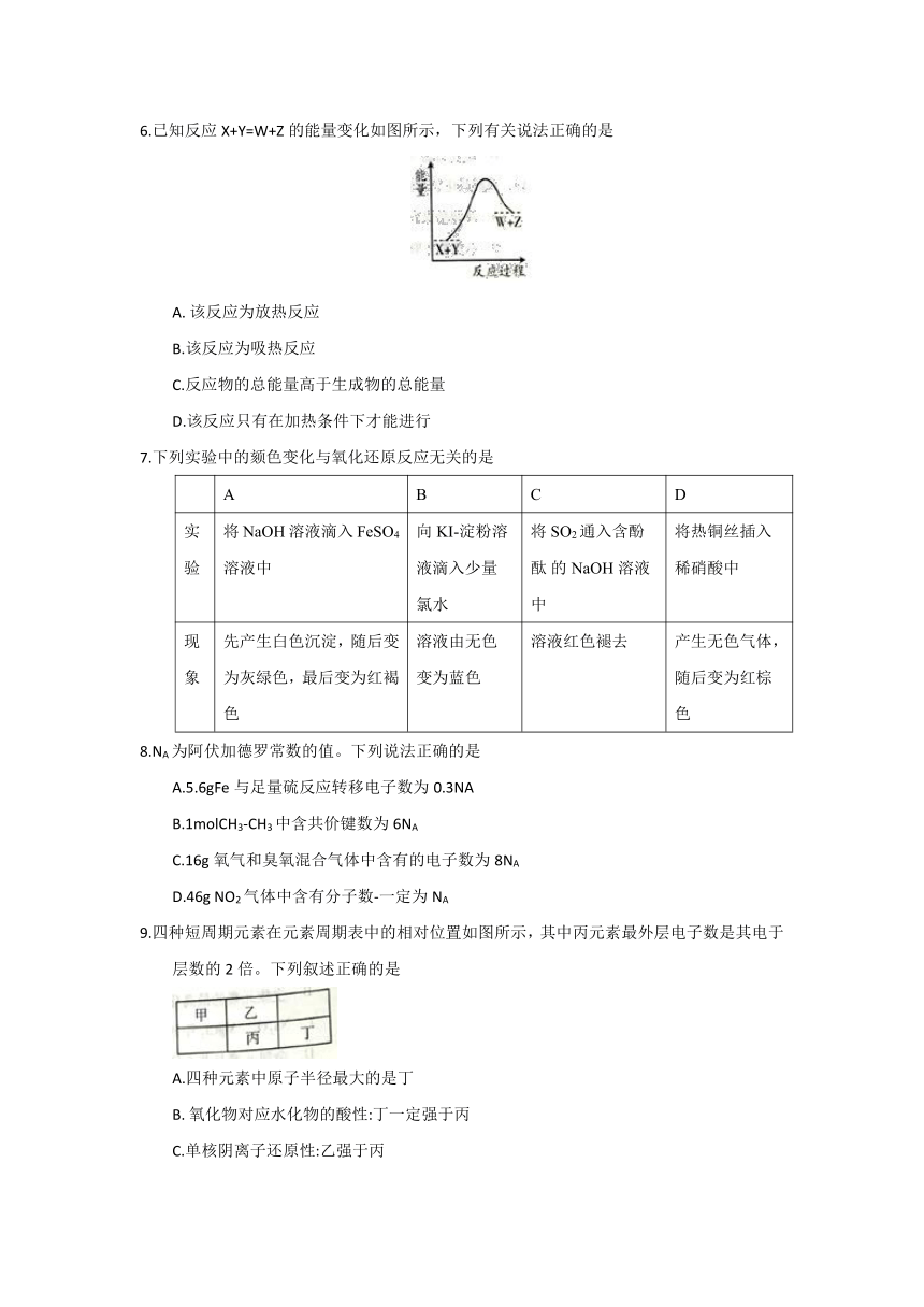 山东省潍坊市2017-2018学年高一下学期期末考试化学试题