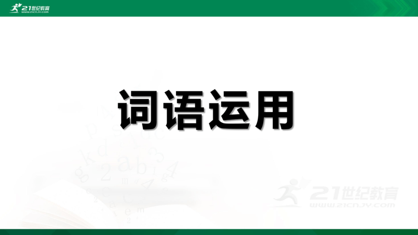 2021年小升初语文专项复习一基础知识3词语运用课件（46张PPT)