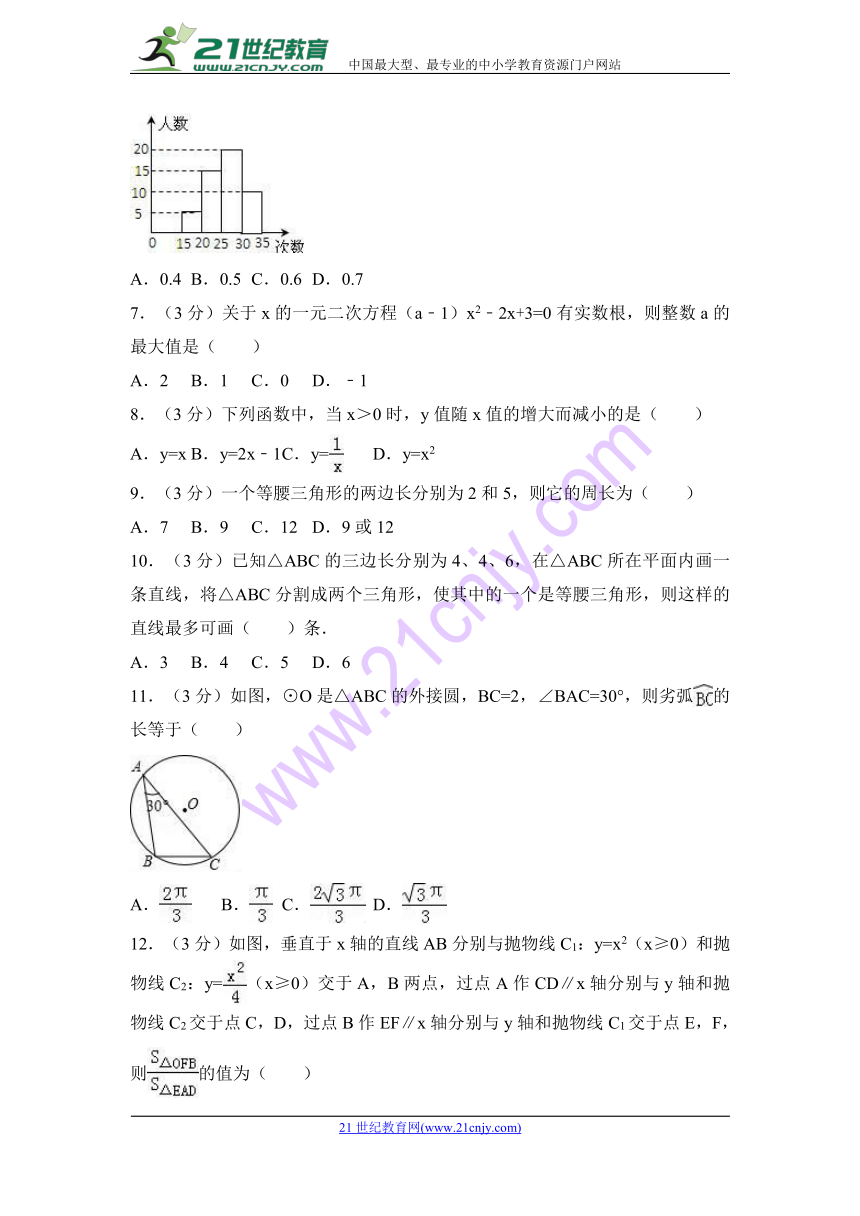 2018年贵州省遵义市中考数学模拟试卷（三）(解析版)