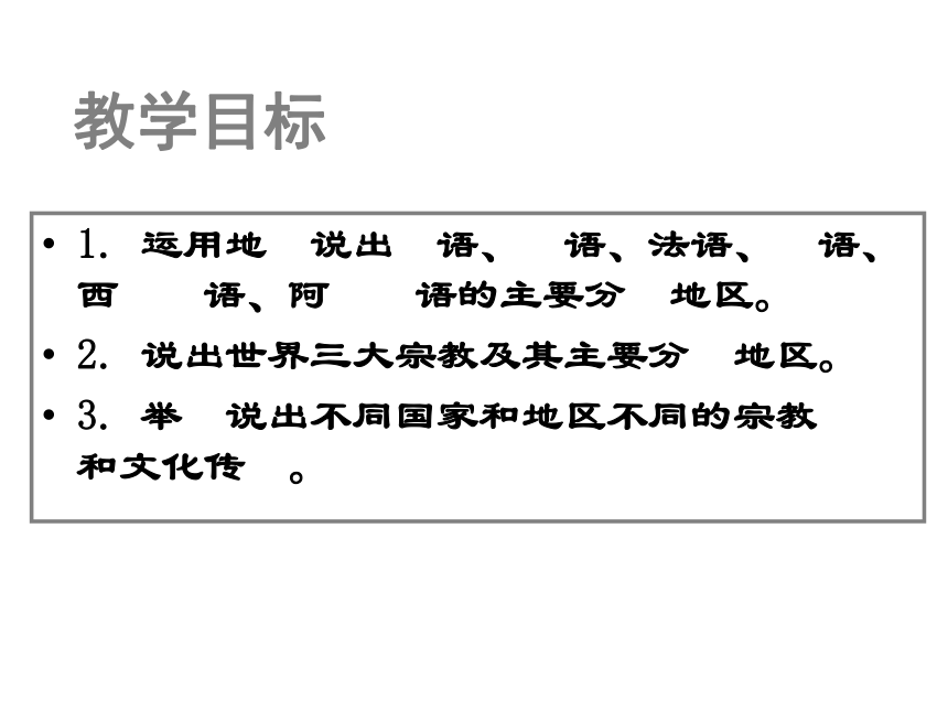 中国版八上地理 3.2 语言和宗教 课件（23张PPT）