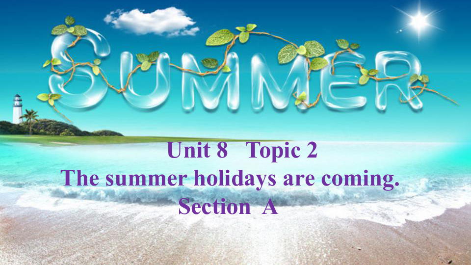 Unit 8 Topic 2 The summer holidays are coming SectionA(共38张PPT)