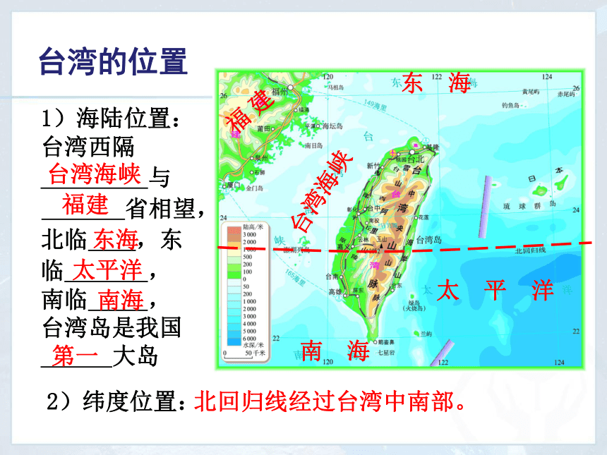 人教版地理八年级下册7.4《祖国的神圣领土——台湾省》课件