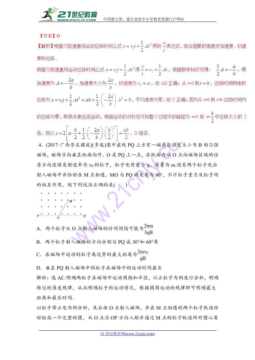 2018年四川省高考物理模拟测试（一）（解析版）
