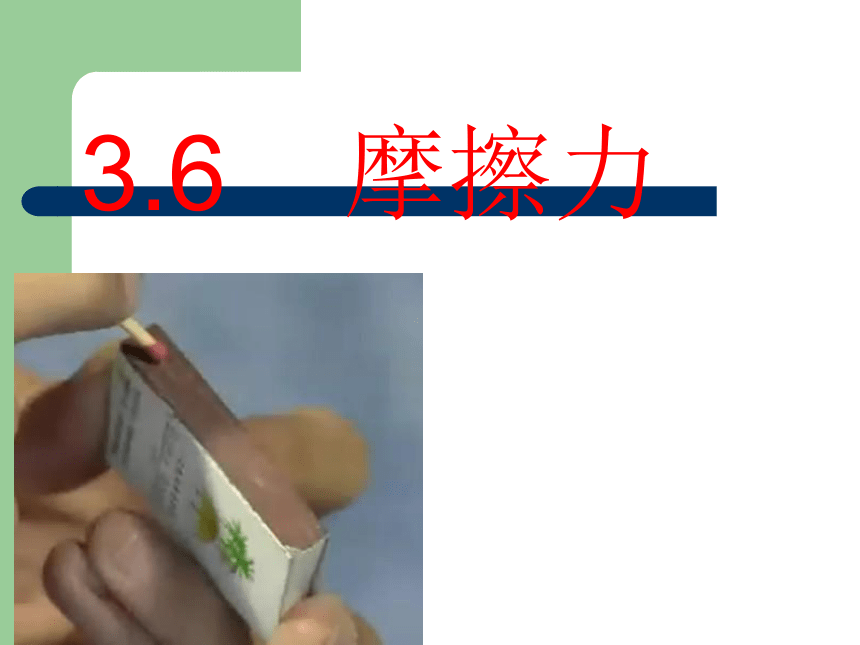 3.6  摩擦力