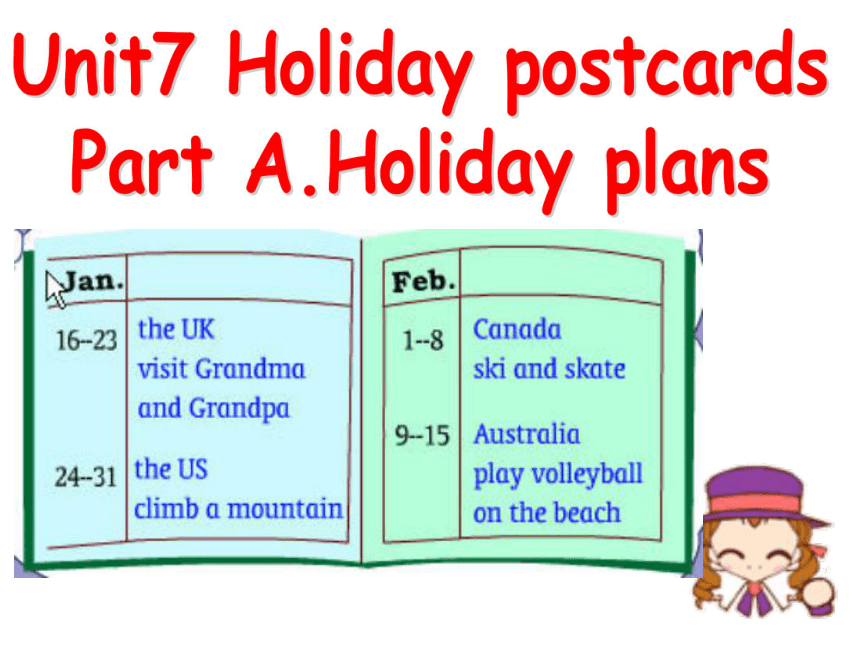 Unit 7 Holiday postcards Part A.Holiday plans