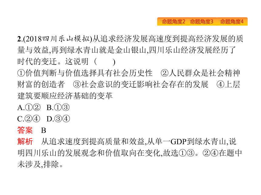 2019年高考政治专题复习课件：专题十六历史唯物主义（含最新2018高考真题）