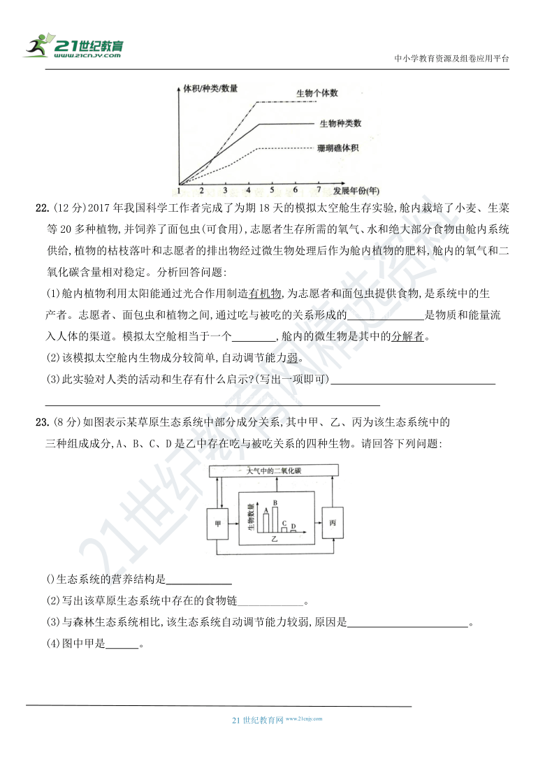 第一单元 生物和生物圈 教学质量测试（解析版）