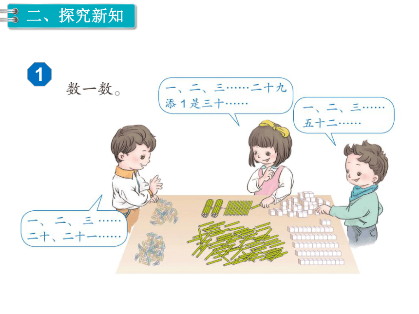 一年级下册数学课件-第4单元 100以内数的认识 第1课时 数 数人教新课标（2014秋） (共17张PPT)