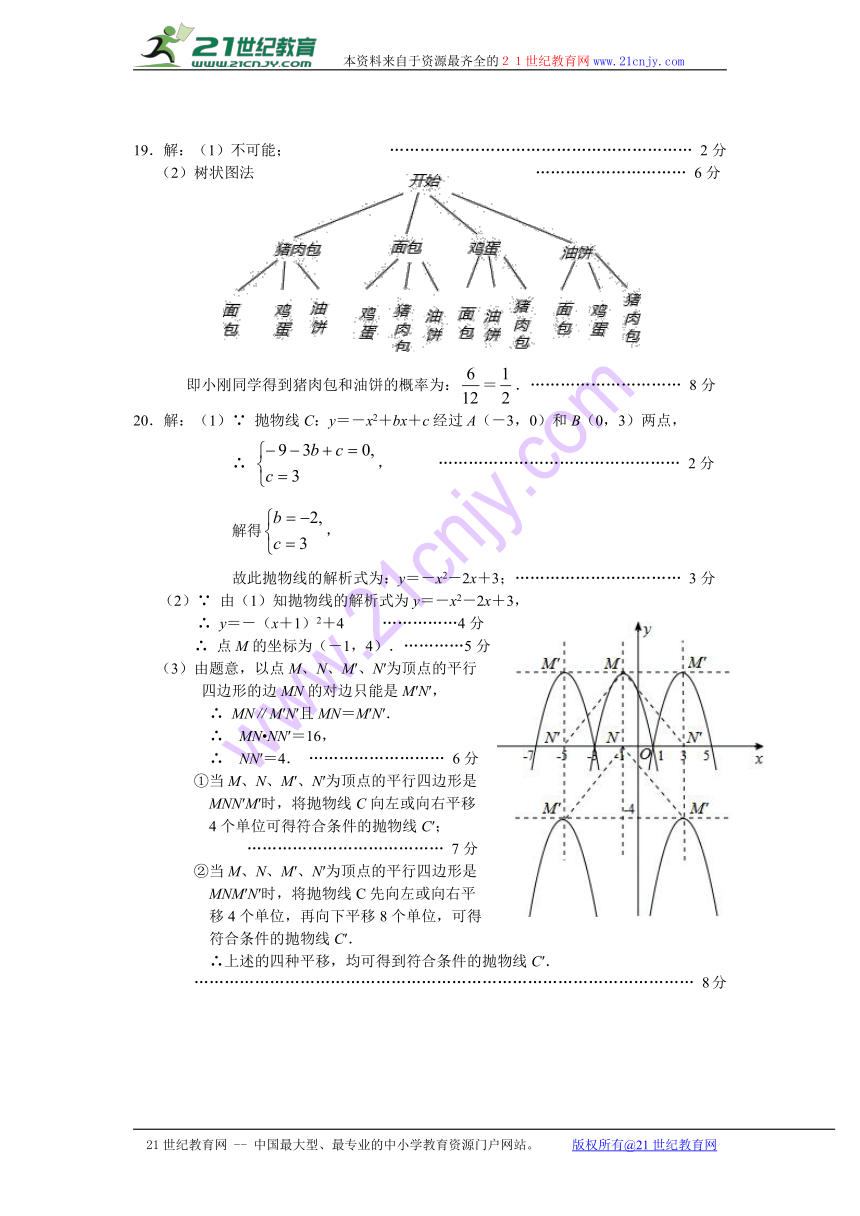 湖北省黄冈市浠水县2016年秋季九年级期末数学调研试题【图片版含答案】