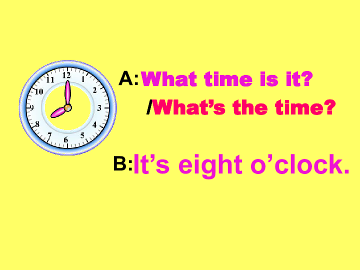 Starter Lessons 10-12  Lesson 11 What Time Is It Now? 课件12张