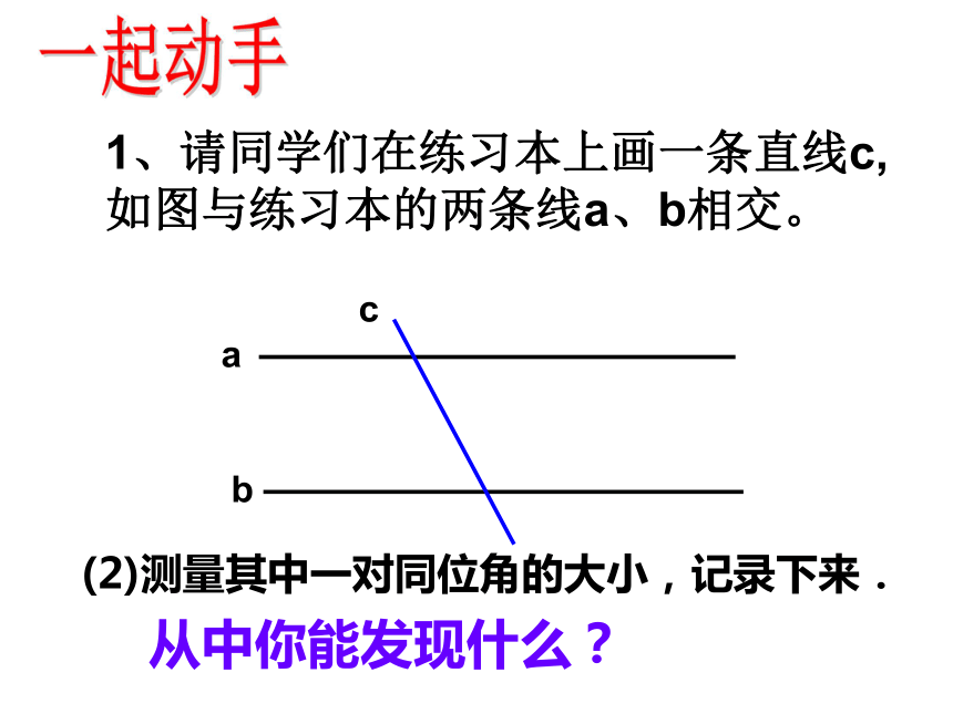 1.3 平行线的性质（1）