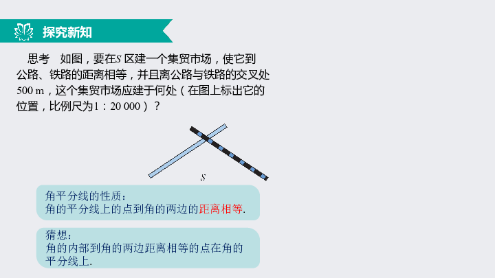 12.3角的平分线的性质（2）到角的两边距离相等得点在角平分线上（同步课件）