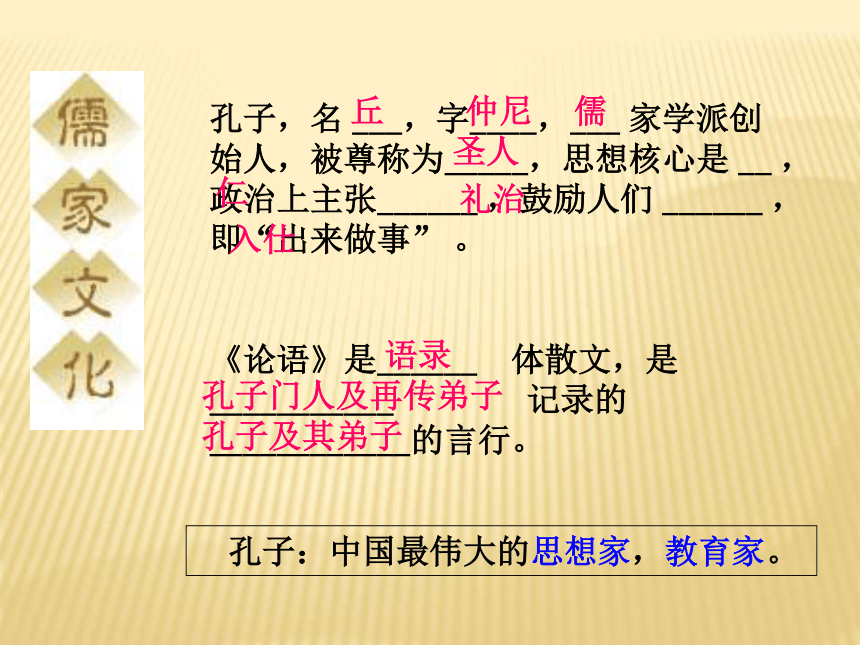 2016春高中语文（北京版选修（文化论著））教学课件：第5课《子路曾皙冉有公西华侍坐》 （共50张PPT）