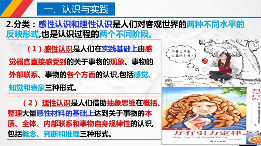 2021-2022学年统编版 高中政治必修四 哲学与文化 4.1人的认识从何而来 课件 （共28张PPT+1个内嵌视频)