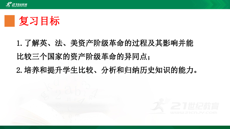 第六单元 资本主义制度的初步确立（单元复习）