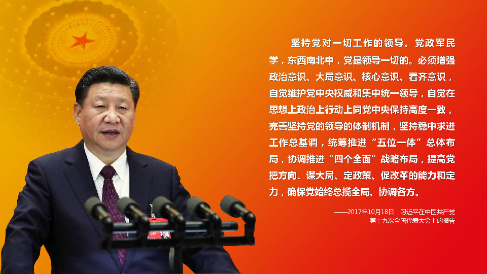 习近平新时代中国特色社会主义思想三十讲7 坚持党对一切工作的领导 课件43张PPT