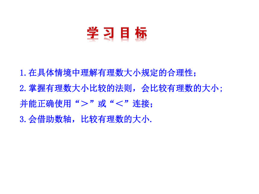 湘教版七年级数学上册课件：1.3 有理数大小的比较 （共14张PPT）