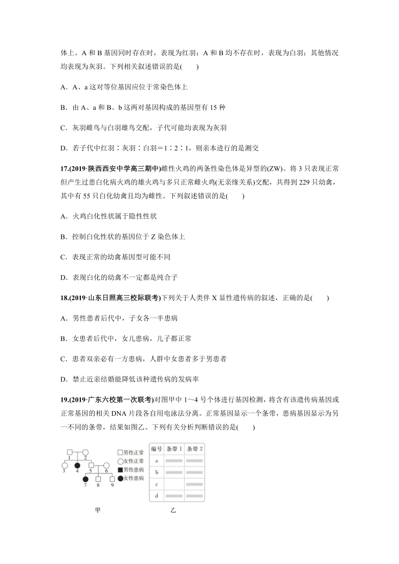 2020年高考生物热点专题 遗传的基本规律及伴性遗传（附答案解析）