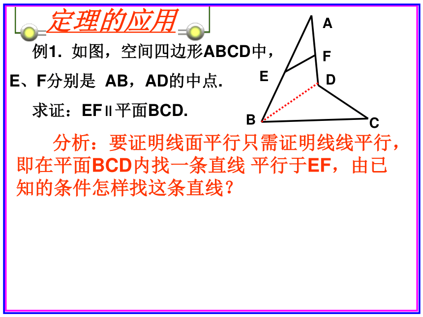 直线平面平行的判定及其性质