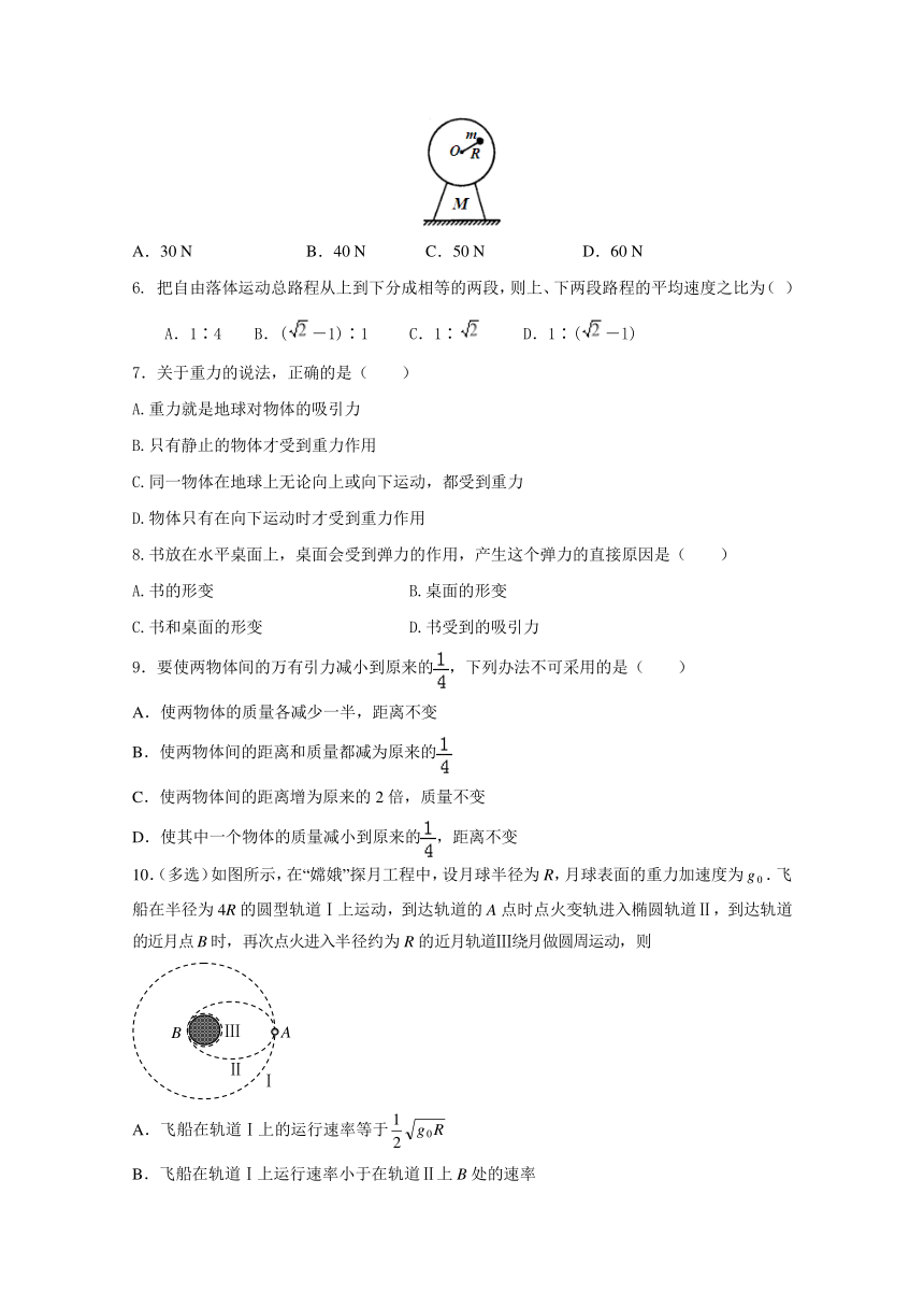 广西陆川县中学2016-2017学年高一下学期期中考试物理试题 Word版含答案