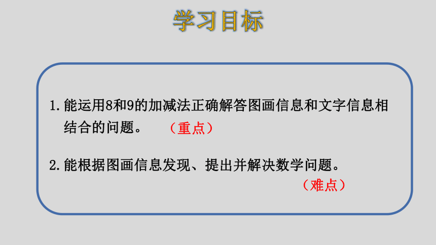 人教版数学一年级上册5.9  6-10的认识和加减法  解决问题 课件（24张ppt）