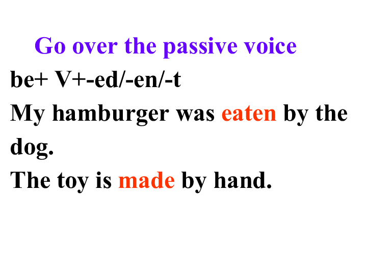 人教版高中英语选修七unit2 Robots Grammar Revision of Passive Voice and the Passive Infinitive(37PPT)