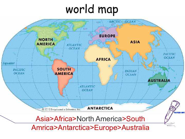 北美地图英文版超清晰图片