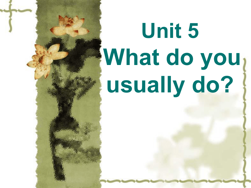 Unit 5 What do you usually do？ 课件