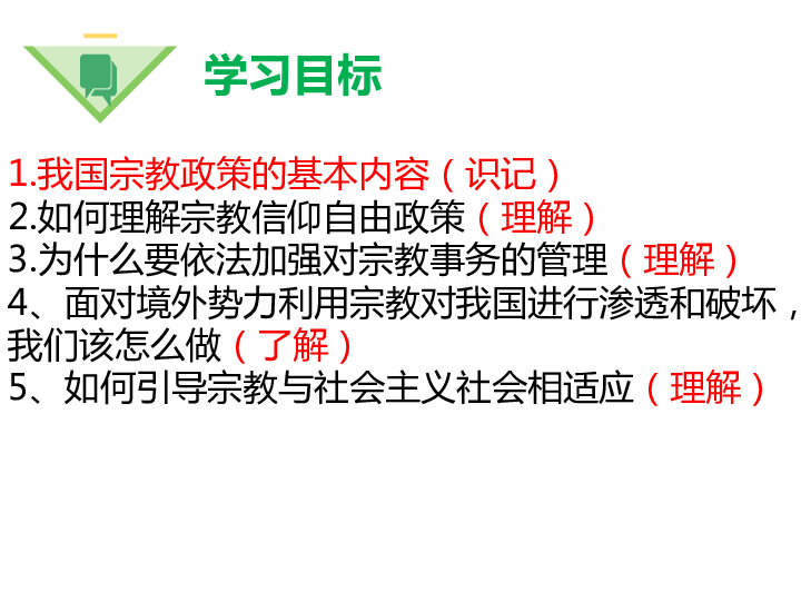 人教版高中政治必修二7.3中国共产党的宗教工作基本方针(共44张PPT)