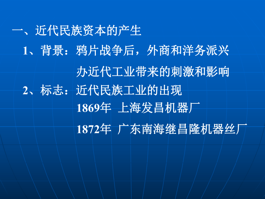 华东师大版（上海）高三上册历史 第5课：民族资本主义与早期维新思想（课件） （共13张PPT）