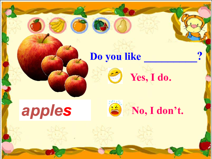 Unit 5 Do you like pears? PA Let's learn 课件（共23张PPT）